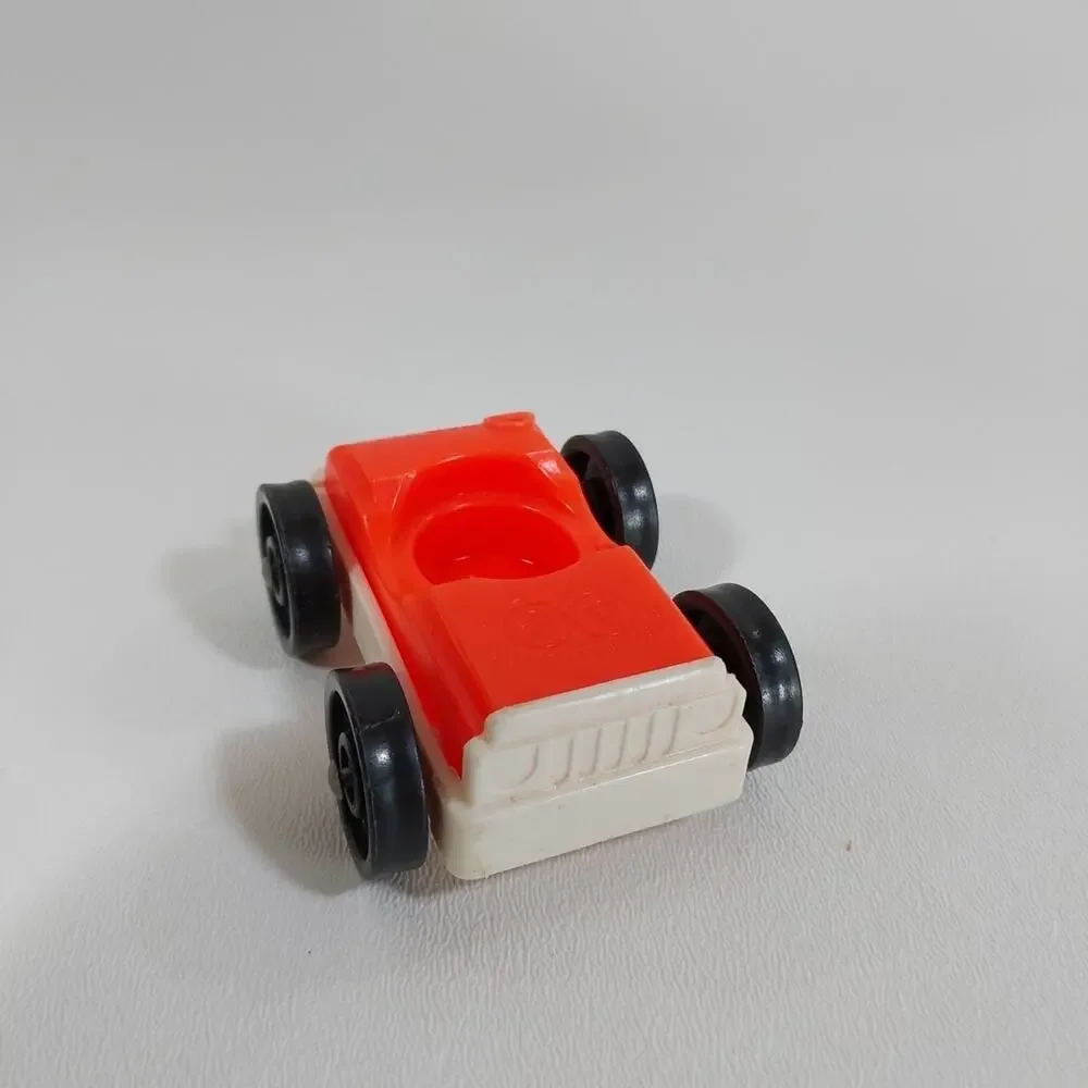Fisher‎ Price Little People car, vintage, red top, white bottom